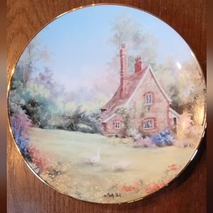 Vintage 1990's Marty Bell The Gameskeeper's Cottage Plate